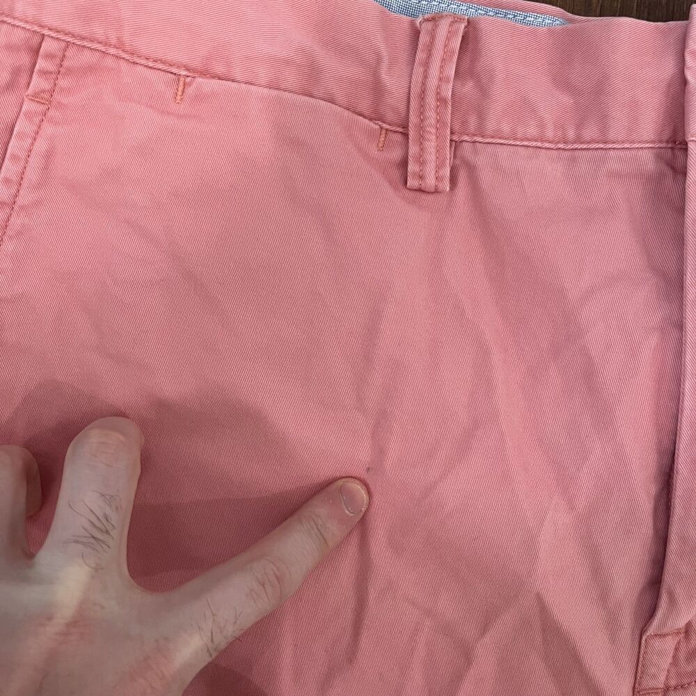 Polo Ralph Lauren Shorts Pink Chino Stretch Classic Fit Cotton Mens 34 6" inseam - Picture 6 of 6